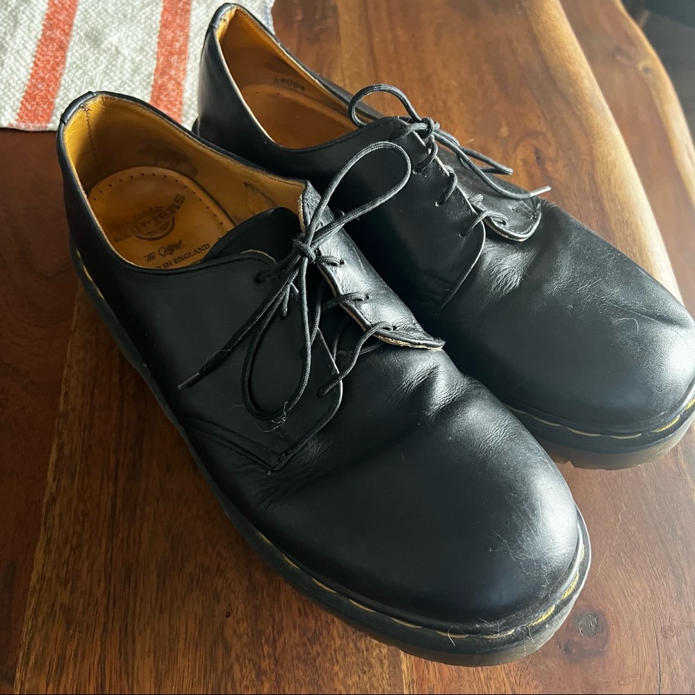 Dr. Martens black derbys size 10